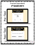 Fraction Equivalents Digital Math Test Pack {4th Grade Unit 3}
