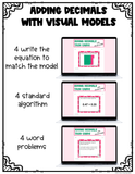 Adding and Subtracting Decimals with Visual Models Google Forms {Digital}