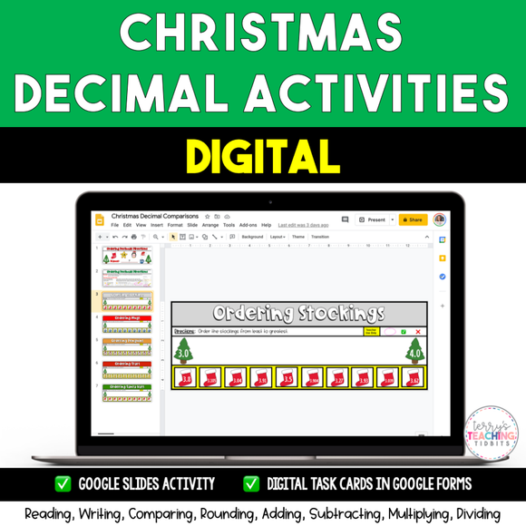 Christmas Decimal Activities {Digital}