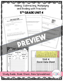 5th Grade Unit 4 Math Test Pack {Paper}