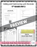 5th Grade Unit 2 Math Test Pack {Paper}