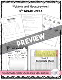 5th Grade Unit 6 Math Test Pack {Paper}