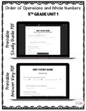 Order of Operations and Whole Numbers Assessment Bundle - 5th Grade Math Unit 1