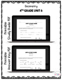 Geometry Digital Math Test Pack {4th Grade Unit 6}