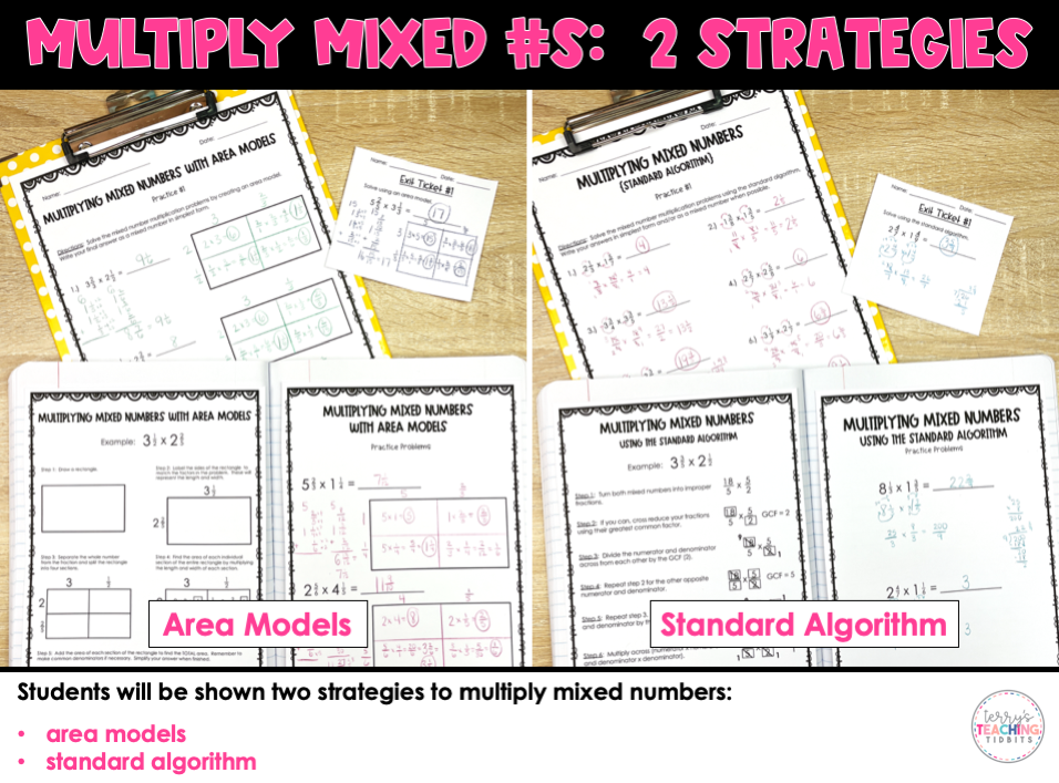 Multiply Fractions Digital & Printable Resource Pack - Visual Models I ...