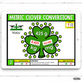 Clover Conversions Measurement Task Cards {Digital and Printable}