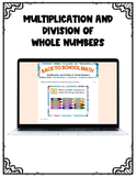 Digital Back to School Math Activities {5th Grade}