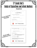 Order of Operations and Whole Numbers Digital Test Pack - 5th Grade Unit 1